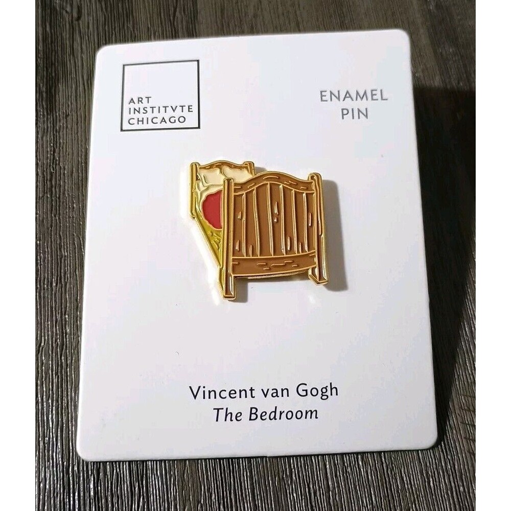 Art Institute Of Chicago Vincent Van Gogh The Bedroom Enamel Pin